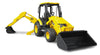 Bruder Toys - Construction Realistic JCB MIDI CX Backhoe Loader with Changeable Front Loader and Backhoe Loader Scoop - Ages 3+