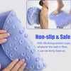 2 PCS Shower Foot & Back Scrubber Mat Hands Free Foot Massager Mat with Non-Slip Suction Cups, Wall Mounted Silicone Bathroom Wash Foot Pad Exfoliating Dead Skin Foot Brush