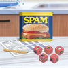 Yahtzee Spam Brand | Collectible Game as Iconic Spam Can with Custom Dice | Dice Featuring Fried Spam, Spam Musubi, Spam Fries | Travel Game & Dice Game