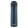 Contigo Cortland Chill 2.0 Stainless Steel Vacuum-Insulated Water Bottle with Spill-Proof Lid, Keeps Drinks Hot or Cold for Hours with Interchangeable Lid, 24oz, Blueberry