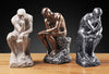 NEWQZ Creative Thinker Statues Individual Figurine for Living Room Decor H 9.6 Inch (Sandstone)