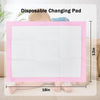 FORYEE Disposable Changing Pad Liners for Baby 17 x 13 Inches (50 Pack) Waterproof Underpads Soft Non-Woven Fabric Breathable Changing Pad for Changing Table - Pink