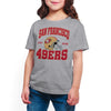 Junk Food Clothing x NFL - San Francisco 49ers - Team Helmet - Kids Short Sleeve T-Shirt for Boys and Girls - Size Small