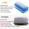 Nail Brush Two Sided Hand Fingernail Scrub Brushes Soft Stiff Bristles Scrubber Nails Toes Cleaning Brush for Men Women Kids,4 PCS