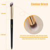 Rytrre Contour Makeup Brush, Under Eye Nose Contour Brush Cosmetic Tool