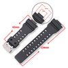 Natural Resin Replacement Watch Band Strap for Casio Mens G-Shock G-8900/GLS-8900/GR-8900/GW-8900/GD-100/GD-110/GD-120/GA-110/100/120/200/150/GLS-100/GA-300 (Black)