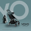 BABYZEN YOYO2 Stroller - Lightweight & Compact - Includes Black Frame, Air France Blue Seat Cushion + Matching Canopy - Suitable for Children Up to 48.5 Lbs