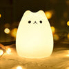 Cat Lamp,GoLine Cute Kitty Night Light, Gifts for Women Teen Girls Baby, Night Lights for Kids Bedroom, Cute Christmas Kitty Silicone Nightlights for Children Toddler.