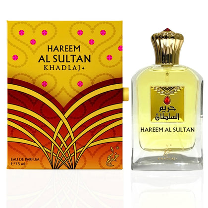 KHADLAJ Hareem Al Sultan Gold EDP - 75ML (2.5 OZ), Original Iconic Fragrance, Perfume for Men & Women, Unisex Perfumes, Exquisite Fragrance Collection
