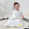 Mosebears Sleep Sack Baby Winter Wearable Blanket with 2-Way Zipper,2.5 TOG Cotton Sleep Sack Unisex (White Animal, 6-12 Months)