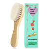 Molylove Baby Hair Brush with Wooden Handle and Super Soft Goat Bristles for Newborns & Toddlers