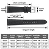 WOUKUP Quick Release Slim Watch Band Top Grain Leather Watch Strap Replacement Bracelet 18mm 20mm 22mm for Men and Women