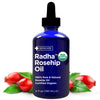 Radha Beauty 4 Oz Organic Rosehip Seed Oil 100% Pure Cold Pressed USDA Certified - Great Carrier Oil for Moisturizing Face, Hair, Skin, & Nails, Women & Men