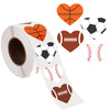 Dripykiaa Valentines Day Gifts for Kids, 800Pcs Valentines Heart Stickers for Kids Valentines Cards with Sport Heart Shape Stickers for Boys Girls Teens, 100th Day of Shirt Project