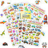 HORIECHALY Transportation Stickers for Kids, Teaching Aids for School and Home, Rewards and Gifts, Colorful and Safe, 280 PCS of Cute Decals with Cars, Airplane and Rockets More Vehicles!