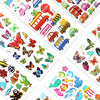 SAVITA 3D Stickers for Kids & Toddlers 500+ Puffy Stickers Variety Pack for Scrapbooking Bullet Journal Including Animal, Numbers, Fruits, Fish, Dinosaurs, Cars and More