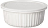 CorningWare French White 7-Pc Ceramic Bakeware Set with Lids, Chip and Crack Resistant Stoneware Baking Dish, Microwave, Dishwasher, Oven, Freezer and Fridge Safe