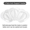 Dr. Foot's Arch Support Shoe Insoles for Flat Feet, Gel Arch Inserts for Plantar Fasciitis, Adhesive Arch Pad for Relieve Pressure and Feet Pain- 3 Pairs (Clear)