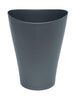 Rubbermaid Spa Works Vanity Wastebasket, Home/Bathroom/Office Use, Small 2.25 Gallon, Plastic, Gunmetal Blue