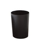 Bath Bliss Hammered Design Waste Bin | 1 Pack | Round Open Top | 10 Liter | Bathroom Trash Can | Kitchen | Office | Bedroom | Textured Plastic | Wastebasket | Black