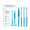 GLOWFINITY Teeth Whitening Gel Syringe Refill Pack - (3) 3ml Whitening Gel Syringes, (1) Remineralization Gel Syringe, No Sensitivity, Premium Quality, Use with LED Light and Trays