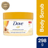 Dove Scrub Crushed Almond & Mango Butter For Silky Smooth Skin Body Scrub Exfoliates & Restores Skin's Natural Nutrients 10.5 oz