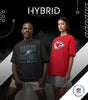 Hybrid Sports NFL - Kansas City Chiefs - Distressed Team Logo - Men's and Women's Short Sleeve T-Shirt - Size Large