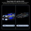 BrickBling LED Light Kit for Lego Speed Champions Fast & Furious Nissan Skyline GT-R (R34) Toy Car Building Set, Blue Underglow Lights for Lego 76917 (No Model)