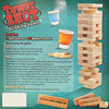 ArtCreativity Tumbling Tower Drinking Game, Drinking Game with 4 Glasses and 60 Wooden Blocks with Challenges, Fun House Party Games for Game Night, Great Gift Idea