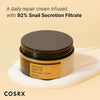 COSRX Snail Mucin 92% Moisturizer 3.52oz/ 100g, Daily Repair Face Gel Cream for Dry, Sensitive Skin, Not Tested on Animals, No Parabens, No Sulfates, No Phthalates, Korean Skincare