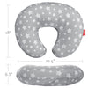 Pillow Cover for Infant Snug Fits Boppy Nursing Pillows, Breastfeeding Nursing Pillow Slipcovers Super Soft, for Breastfeeding Moms, Grey Star