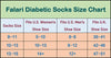 Falari Physicians Approved Diabetic Socks Crew Unisex 3, 6 or 12-Pack