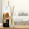 Reed Diffuser Cinnamon 3.4 Fl Oz(100ml) - Room Diffuser with Cinnamon Essential Oil - Home Fragrance - Aromatherapy Air Freshener - Oil Diffuser - Scented Diffuser - Cinnamon Aroma