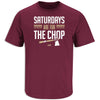 SMACK APPAREL TALKIN' THE TALK Saturdays Shirt for FL State College Fans (SM-5XL) (Garnet Short Sleeve, X-Large)