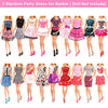 48 PCS Doll Clothes and Accessories 3 PCS Fashion Dresses 3 Tops 3 Pants 3 PCS Party Dresses 2 Sets Swimsuits Bikini 6 Braces Skirt 6 Necklace 10 Hangers and 15 pcs Shoes for 11.5 inch Doll