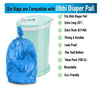 Disposable Diaper Pail Refill Plastic Bag (100 count) Compatible with Ubbi Diaper Bag Pail 13 Gal Capacity Diaper Pail Bag Fits 8 Gallon Medium Kitchen Trash Bag Heavy Duty Large Garbage Bag, 100 Bags