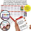 Think2Master Premium 215 Laminated Multiplication Flash Cards. (All 0-12 X facts)| Learn More Than Multiplication.| BONUS: 2 Dry Erase Markers & 5 Rings. | Designed By A Teacher to Improve Test Scores