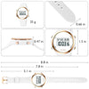 XCZAP Ladies Outdoor Sport Watches Alarm Clock 5Bar Waterproof LED Women Digital Watch (White)