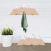 Huray Rayho Mountain Peak Wall Hook Wooden Snowy Mountain Kids Nursery Decor Woodland Adventure Entrance Coat Towel Hook Scandinavian Rustic Hanging Decors Housewarming Newborn Baby Shower Gifts