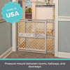 Toddleroo by North States Supergate Ergo Child Gate, Baby Gate for Stairs and Doorways. Includes Wall Cups. Pressure or Hardware Mount. Made in USA. (26