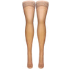 Truform Sheer Compression Stockings, 15-20 mmHg, Women's Thigh High Length, 20 Denier, Beige, Medium