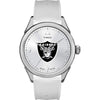 Timex Tribute Women's NFL Athena 40mm Watch - Oakland Raiders with White Silicone Strap