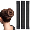 Black Magic Bun Makers 3 Pcs,LHAAAYF Professional Hair Bun Maker-Donut Hair- Perfect Hair Bun Maker-Ballet Bun Maker-Easy Bun Hair Tool-Kids Ballerina Bun-Shaper Bun Hair Tool