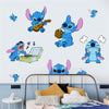 AOLIGL Lilo and Stitch Wall Stickers Disney Cartoon Wall Decals DIY Peel and Stick Vinyl Wall Decor for Kid Girls Boys Bedroom Living Room House Fun (Size: 17.8×23.7 inch)