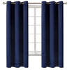 BGment Blackout Curtains for Bedroom - Grommet Thermal Insulated Room Darkening Curtains for Living Room, Set of 2 Panels (42 x 63 Inch, Navy Blue)