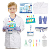 Lesheng space Scientist Costume for Kids Lab Coat with Science Experiment Kit Dress Up & Pretend Play for Boys Girls Age 4-8