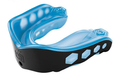 Shock Doctor Gel Max Mouth Guard, Heavy Duty Protection & Custom Fit, Adult, Blue/Black