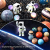 Solar System Planets Stress Balls Toys for Kids, Adult, Space Astronauts Toy, Water Beads Sensory Bin Filler Toys for Autistic Children Non-Toxic, with 16 Spaceballs, 2 Astronauts, 1 Mesh Storing Bag