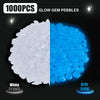 Oubest Glow in The Dark Rocks Gem Shape Glowing Pebbles for Garden Decor Vase Decorations, Stones for Landscape Walkway Fish Tank Aquarium