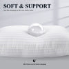 COZSINOOR Queen Size Bed Pillows Set of 2, Plush Cooling Hotel Quality Pillows with Breathable Skin-Friendly Microfiber Cover